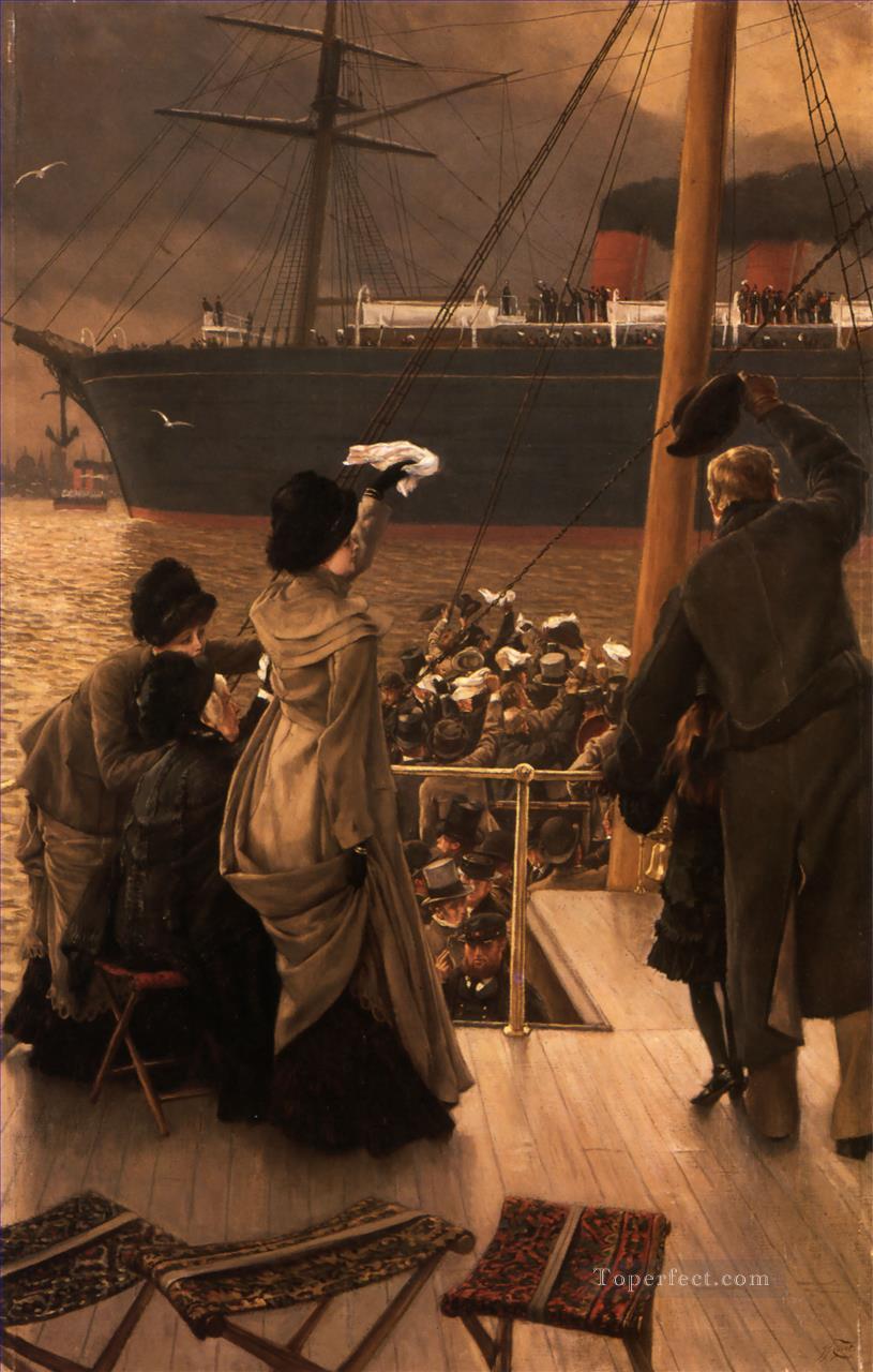 Goodbye on the Mersey James Jacques Joseph Tissot Oil Paintings